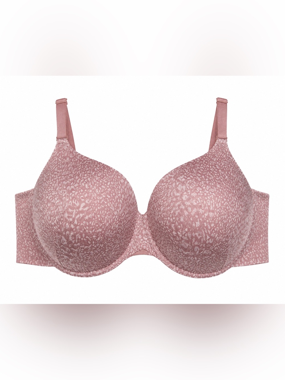 Cacique Dusty Rose Leopard Print T-Shirt Bra